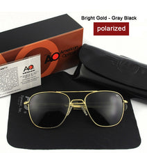 Load image into Gallery viewer, Aviation AO Polarized Sunglasses Men Brand Designer Vintage American Army Military Pilot Sun Glasses Woman Driver's lampshade