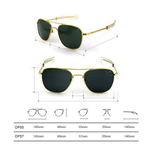 Load image into Gallery viewer, Aviation AO Polarized Sunglasses Men Brand Designer Vintage American Army Military Pilot Sun Glasses Woman Driver's lampshade