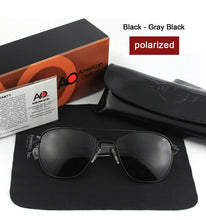 Load image into Gallery viewer, Aviation AO Polarized Sunglasses Men Brand Designer Vintage American Army Military Pilot Sun Glasses Woman Driver's lampshade