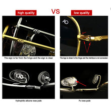 Load image into Gallery viewer, Aviation AO Sunglasses Men Brand Designer retro American Army Military Sun Glasses Glass Lens Woman Optical Gafas De Sol Hombre