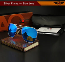 Load image into Gallery viewer, Aviation AO Sunglasses Men Brand Designer retro American Army Military Sun Glasses Glass Lens Woman Optical Gafas De Sol Hombre