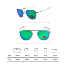 Load image into Gallery viewer, Aviation AO Sunglasses Men Brand Designer retro American Army Military Sun Glasses Glass Lens Woman Optical Gafas De Sol Hombre