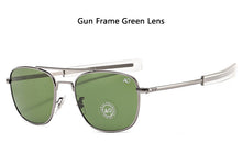 Load image into Gallery viewer, Aviation AO Sunglasses Men Woman Brand Designer Vintage American Army Military Sun Glasses Glass Lens Gafas De Sol Hombre Box