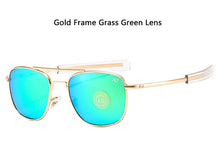 Load image into Gallery viewer, Aviation AO Sunglasses Men Woman Brand Designer Vintage American Army Military Sun Glasses Glass Lens Gafas De Sol Hombre Box