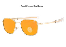 Load image into Gallery viewer, Aviation AO Sunglasses Men Woman Brand Designer Vintage American Army Military Sun Glasses Glass Lens Gafas De Sol Hombre Box