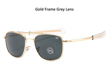Load image into Gallery viewer, Aviation AO Sunglasses Men Woman Brand Designer Vintage American Army Military Sun Glasses Glass Lens Gafas De Sol Hombre Box