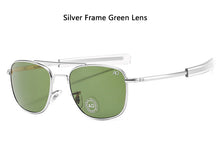 Load image into Gallery viewer, Aviation AO Sunglasses Men Woman Brand Designer Vintage American Army Military Sun Glasses Glass Lens Gafas De Sol Hombre Box
