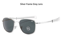 Load image into Gallery viewer, Aviation AO Sunglasses Men Woman Brand Designer Vintage American Army Military Sun Glasses Glass Lens Gafas De Sol Hombre Box