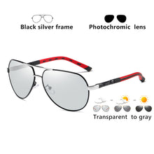 Load image into Gallery viewer, Aviation Discoloration Driving Photochromic Sunglasses Men Polarized Chameleon Day Night Vision UV400 Women gafas de sol hombre