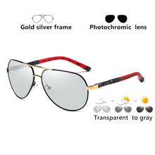 Load image into Gallery viewer, Aviation Discoloration Driving Photochromic Sunglasses Men Polarized Chameleon Day Night Vision UV400 Women gafas de sol hombre