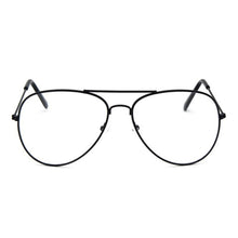 Carica l&#39;immagine nel visualizzatore di Gallery, Aviation Gold Frame Sunglasses Male Classic Eyeglasses Transparent Clear Lens Optical Women Men Glasses Pilot Style