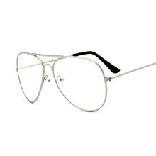 Carica l&#39;immagine nel visualizzatore di Gallery, Aviation Gold Frame Sunglasses Male Classic Eyeglasses Transparent Clear Lens Optical Women Men Glasses Pilot Style
