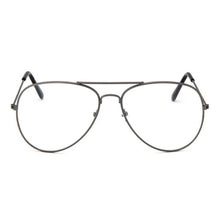 Carica l&#39;immagine nel visualizzatore di Gallery, Aviation Gold Frame Sunglasses Male Classic Eyeglasses Transparent Clear Lens Optical Women Men Glasses Pilot Style