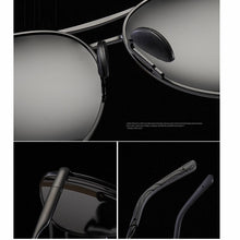 Load image into Gallery viewer, Aviation Metail Frame Polarized Sunglasses Men Color Changing Sun Glasses  Pilot Male Day Night Vision Driving