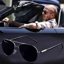 Load image into Gallery viewer, Aviation Metail Frame Quality Oversized Spring Leg Alloy Men Sunglasses Polarized Brand Design Pilot Male Sun Glasses Driving