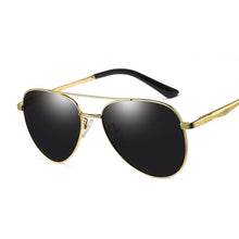 Load image into Gallery viewer, Aviation Metail Frame Quality Oversized Spring Leg Alloy Men Sunglasses Polarized Brand Design Pilot Male Sun Glasses Female