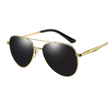 Load image into Gallery viewer, Aviation Metail Frame Quality Oversized Spring Leg Alloy Men Sunglasses Polarized Brand Design Pilot Male Sun Glasses Female