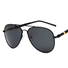 Load image into Gallery viewer, Aviation Metail Frame Quality Oversized Spring Leg Alloy Men Sunglasses Polarized Brand Design Pilot Male Sun Glasses Driving