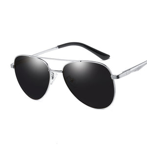 Aviation Metail Frame Quality Oversized Spring Leg Alloy Men Sunglasses Polarized Brand Design Pilot Male Sun Glasses Female