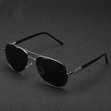 Load image into Gallery viewer, Aviation Metail Frame Quality Oversized Spring Leg Alloy Men Sunglasses Polarized Brand Design Pilot Male Sun Glasses Driving