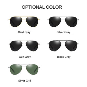 Aviation Metail Frame Quality Oversized Spring Leg Alloy Men Sunglasses Polarized Brand Design Pilot Male Sun Glasses Female
