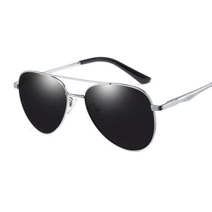Aviation Metail Frame Quality Oversized Spring Leg Alloy Men Sunglasses Polarized Brand Design Pilot Male Sun Glasses Female