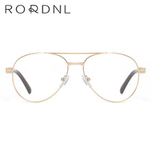 Load image into Gallery viewer, Aviation Optical Glasses Frame Men Myopia Prescription Eyeglasses Frame Male Pilot Double Beam Design Alloy Eyewear Frame Brand