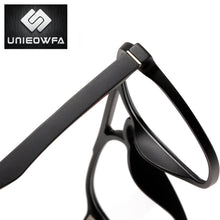 Load image into Gallery viewer, Aviation Optical Myopia Glasses Frame Men Black Prescription Eyeglasses Frame Male Pilot Polarized Magnet Clip On Sunglasses Men
