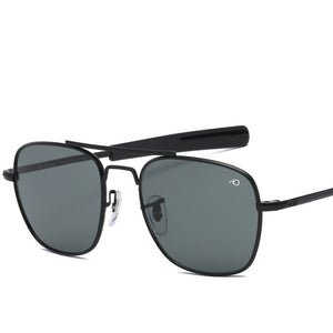 Occhiali da sole per l'aviazione Uomo 2023 Occhiali da sole ottici militari dell'esercito americano ao 8052 occhiali da guida polit rettangolo Oculos de sol 