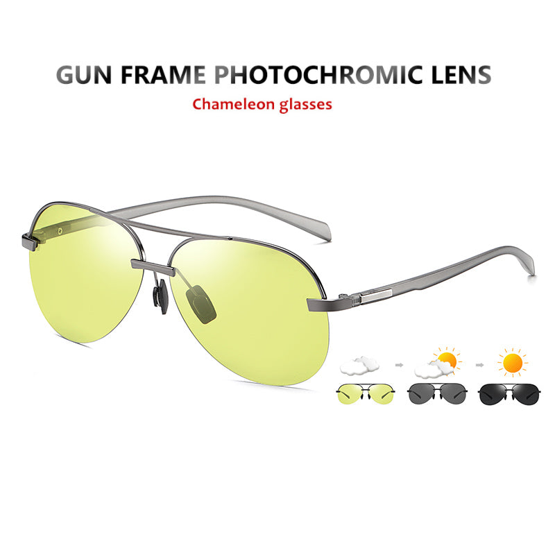 Aviation Sunglasses Men Polarized Brand Day Night Vision Driving Glasses Women Photochromic Sun Glasses Male UV400 Oculos De Sol