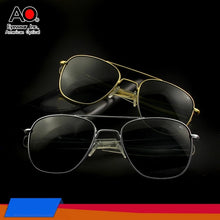 Load image into Gallery viewer, Aviation Sunglasses Men women 2020 American Army Military Optical AO rectangle driving glasses pilot Oculos de sol masculino