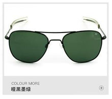 Load image into Gallery viewer, Aviation Sunglasses Men women 2020 American Army Military Optical AO rectangle driving glasses pilot Oculos de sol masculino