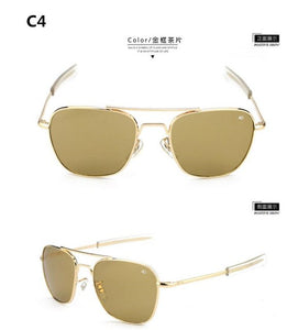 Aviation Sunglasses Men women 2023 American Army Military Optical AO rectangle driving glasses pilot Oculos de sol masculino