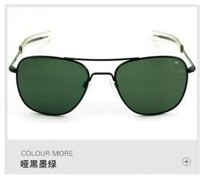 Occhiali da sole per l'aviazione Uomo donna 2023 Occhiali da guida rettangolari AO ottici militari dell'esercito americano pilota Oculos de sol masculino 