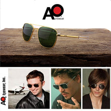 Load image into Gallery viewer, Aviation Sunglasses Men women 2023 shades pilot American Army Military Optical AO Sun Glasses Male Oculos de sol
