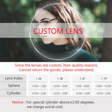 Load image into Gallery viewer, Aviation Transparent Optical Glasses Frame Women Clear Myopia Prescription Eyeglasses Frame UV Anti Blue Light Computer Eyewear