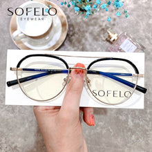 Load image into Gallery viewer, Aviation Transparent Optical Glasses Frame Women Clear Myopia Prescription Eyeglasses Frame UV Anti Blue Light Computer Eyewear