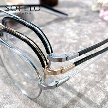 Load image into Gallery viewer, Aviation Transparent Optical Glasses Frame Women Clear Myopia Prescription Eyeglasses Frame UV Anti Blue Light Computer Eyewear