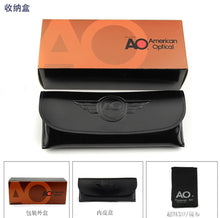 Load image into Gallery viewer, Aviation ao logo glass sunglasses women men with Original box 2023 rectangle American Army Military Optical pilot driving glass