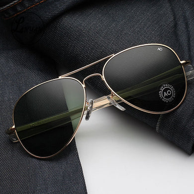 Aviation oval Sunglasses Men women 2023 brand American Army Military Optical AO driving glasses polit Oculos de sol masculino