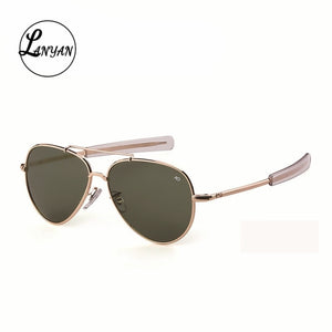 Aviation oval Sunglasses Men women 2023 brand American Army Military Optical AO driving glasses polit Oculos de sol masculino
