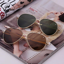 Load image into Gallery viewer, Aviation oval Sunglasses Men women 2023 brand American Army Military Optical AO driving glasses polit Oculos de sol masculino