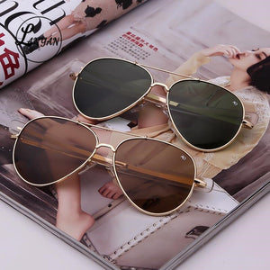 Aviation oval Sunglasses Men women 2023 brand American Army Military Optical AO driving glasses polit Oculos de sol masculino