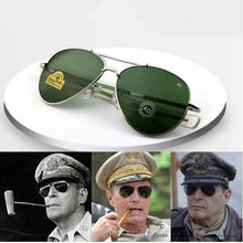 Load image into Gallery viewer, Aviation sunglasses women men 2023 oval American Army Military Optical AO sun glasses pilot driving glasses oculos masculino