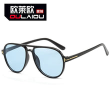 Carica l'immagine nel visualizzatore di Gallery, Aviation tf sunglasses women men 2022 trendy sun glasses black yellow blue leopard shades for women retro oculos de sol feminino