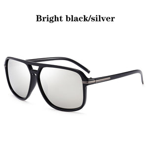 Aviator Retro  Night Vision Glasses Polarized Mens Sunglasses Brand Designer Shades Blue Festival Lunette Soleil Yellow