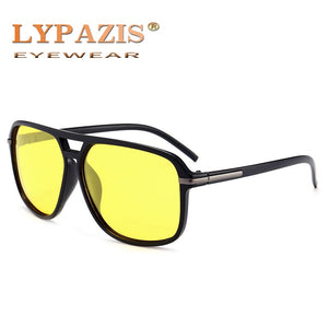 Aviator Retro  Night Vision Glasses Polarized Mens Sunglasses Brand Designer Shades Blue Festival Lunette Soleil Yellow