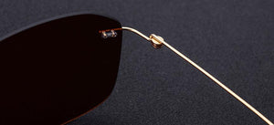 B Titanium sunglasses 31024 rimless square sunglasses 60-18-138 myopia reading sunglasses ultralight frame Driving glasses