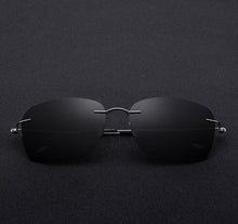 Load image into Gallery viewer, B Titanium sunglasses 31025 rimless square sunglasses 51-18-138 myopia reading sunglasses ultralight frame Driving glasses