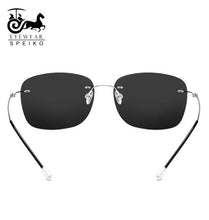 Load image into Gallery viewer, B Titanium sunglasses 31025 rimless square sunglasses 51-18-138 myopia reading sunglasses ultralight frame Driving glasses